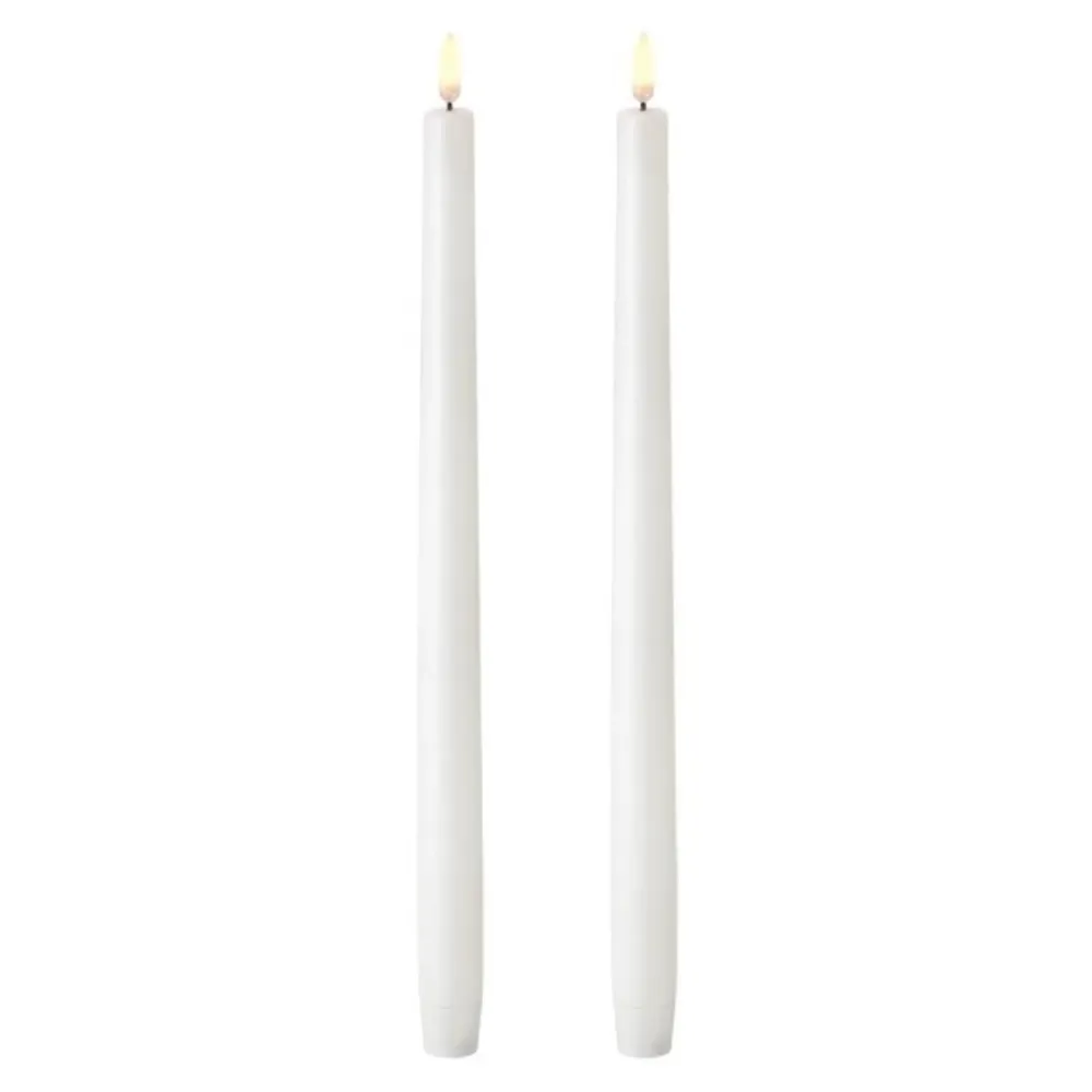 UYUNI LED kronelys, 2 stk. 32 cm. (ekstra høje)