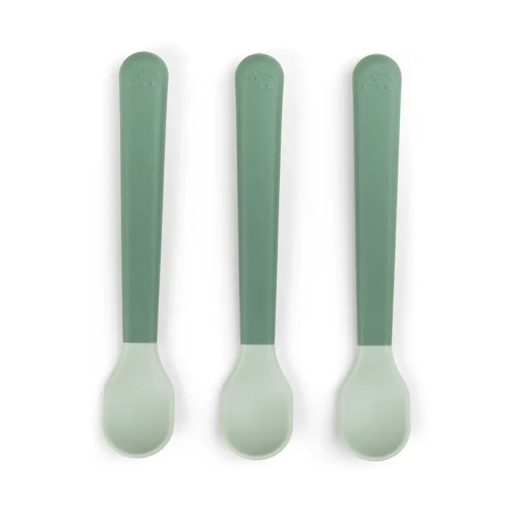Foodie easy-grip babyske 3-pak - Grøn Done by Deer