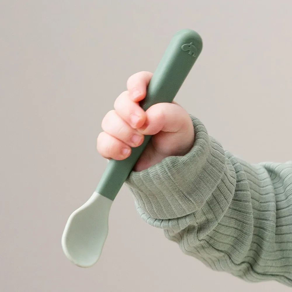 Foodie easy-grip babyske 3-pak - Grøn Done by Deer
