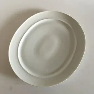 Bing & Grøndahl Henning Koppel Hvid Ovalt Serveringsfad No 315