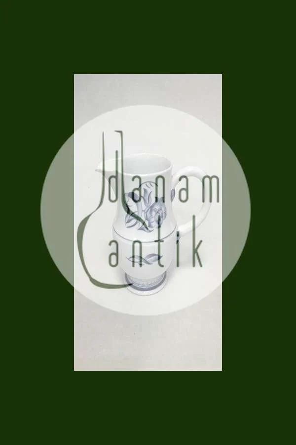 Bing & Grøndahl Jubilæumsstel / Blå Nellike kande
