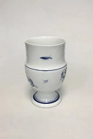 Bing & Grøndahl Jubilæumsstel / Blå Nellike Vase