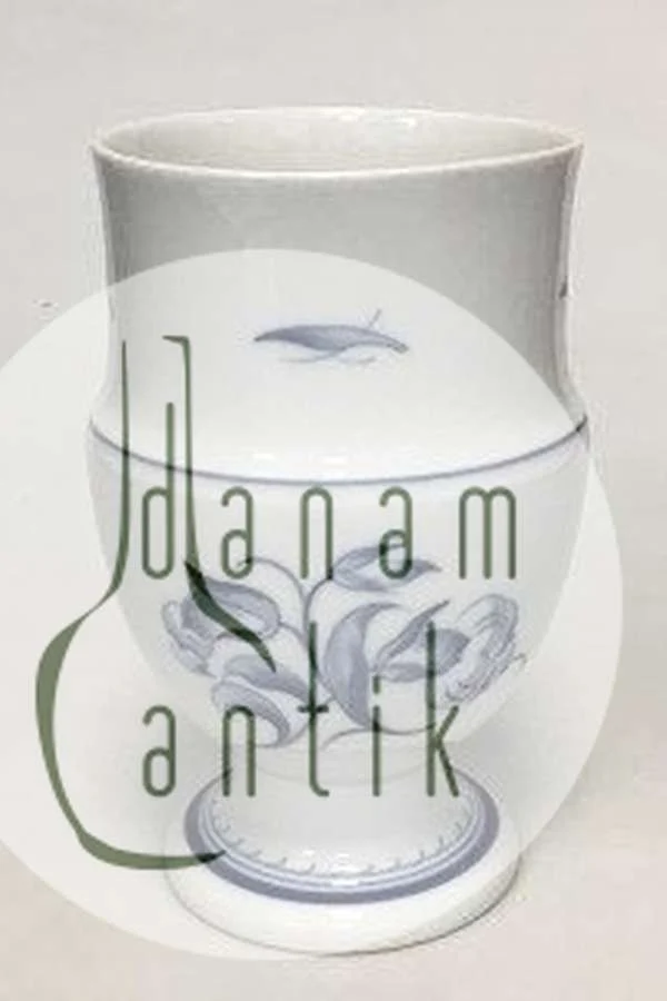 Bing & Grøndahl Jubilæumsstel / Blå Nellike Vase