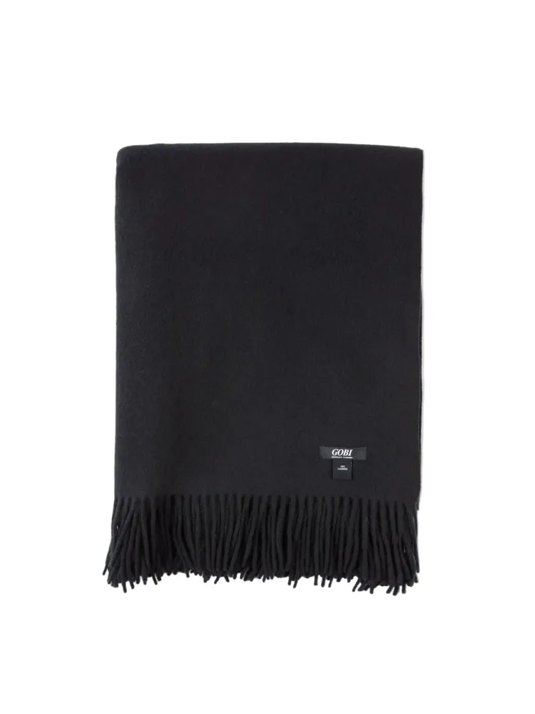Cashmere Large Tæppe Frynser Gobi Cashmere