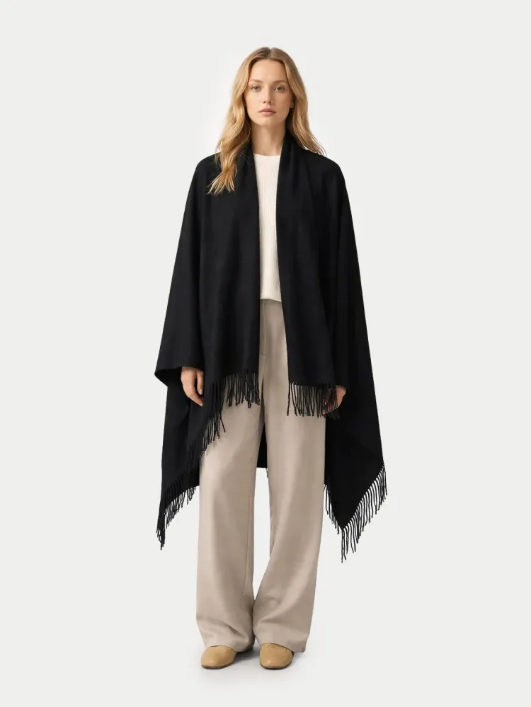 Cashmere Large Tæppe Frynser Gobi Cashmere