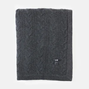 Kabelstrik Cashmere Tæppe Gobi Cashmere