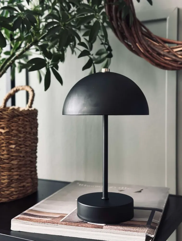 Bordlampe med touch - Sort