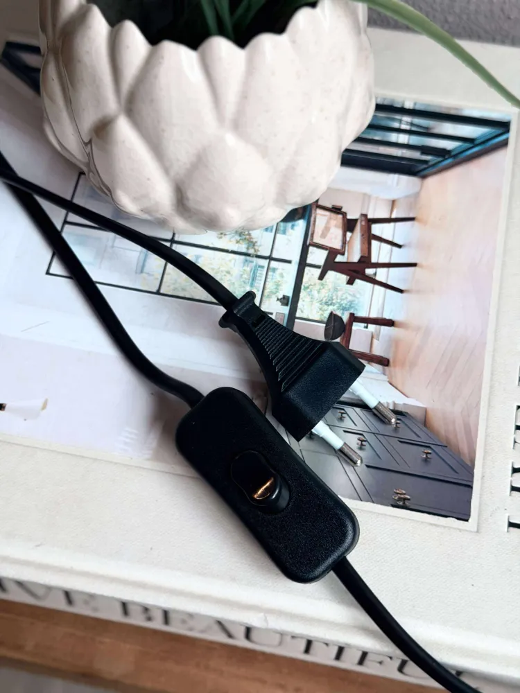Bordlampe - Grå metal