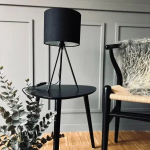 Bordlampe - Sort på ben