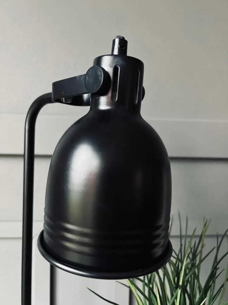 Bordlampe 42 cm - Sort metal