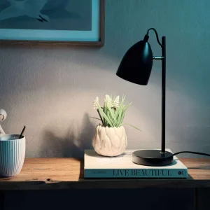 Bordlampe - Sort metal