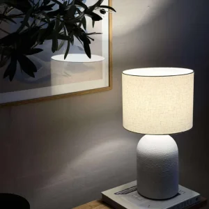 Bordlampe STONEWARE - Lys natur