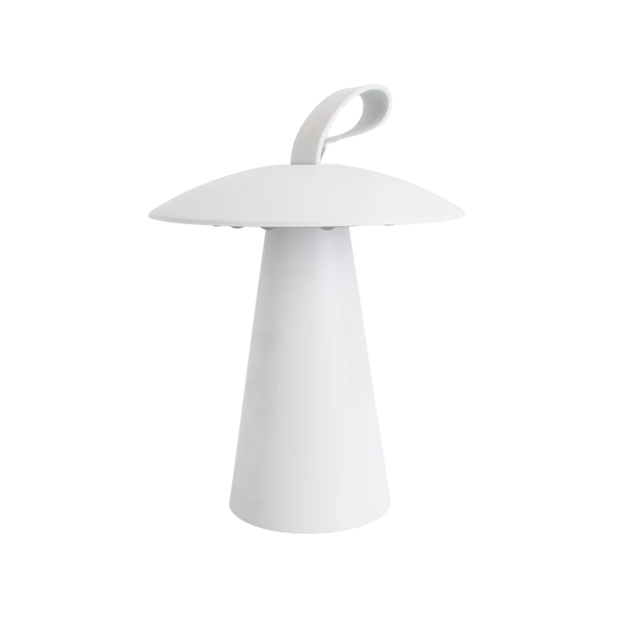 Genopladelig Bordlampe. Hvid