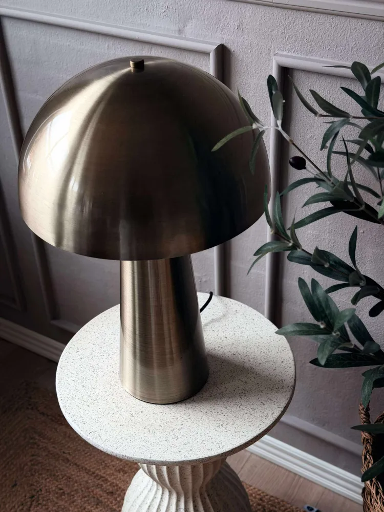 Stor bordlampe - Gold