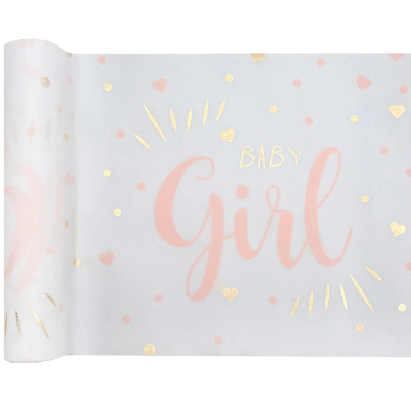 Baby Girl Bordløber med guld 3 m.