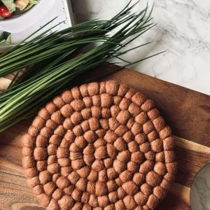 Bordskåner DOTS - Terracotta uld
