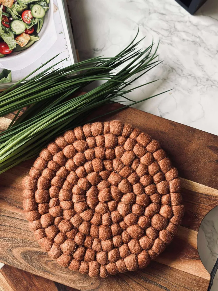 Bordskåner DOTS - Terracotta uld