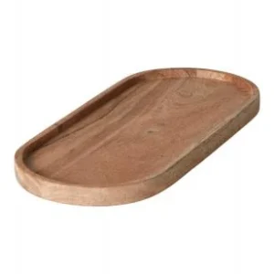 Fad med kant oval 30x13 cm akacie naturel