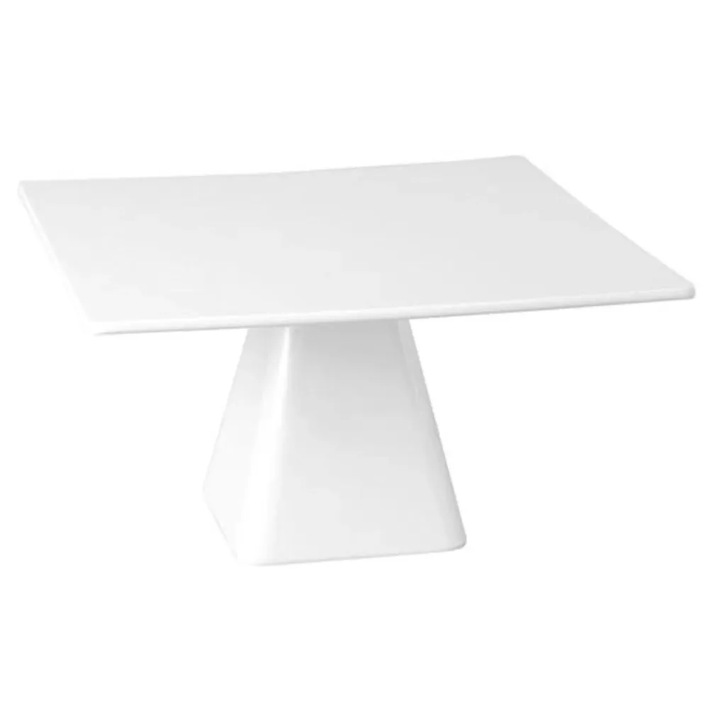 Serverings- og kagetallerken - CASUAL - melamin - 310x310mm - firkantet - højde: 160mm