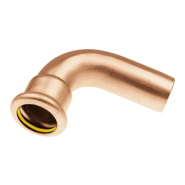 KAN-therm kobberbøjning med enkelt muffe 90° Press Gas 22 mm