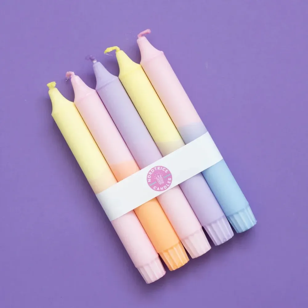 Candles Pastel Party Mix 5-p