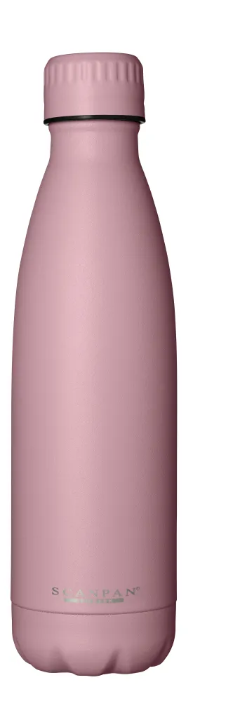 Anodiseret Aluminium Scanpan TO GO Termoflaske, Candy Salmon - 500 ml