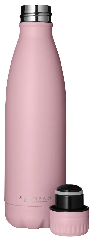 Anodiseret Aluminium Scanpan TO GO Termoflaske, Candy Salmon - 500 ml