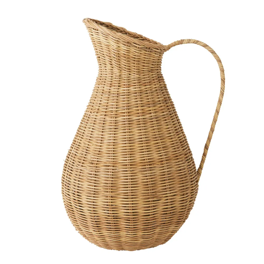 Bungalow Rattan Kande til dekoration - 9 x 13 Inch