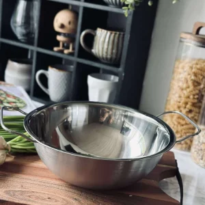 Skål Rustfrit Chromed - God til smeltning af chokolade