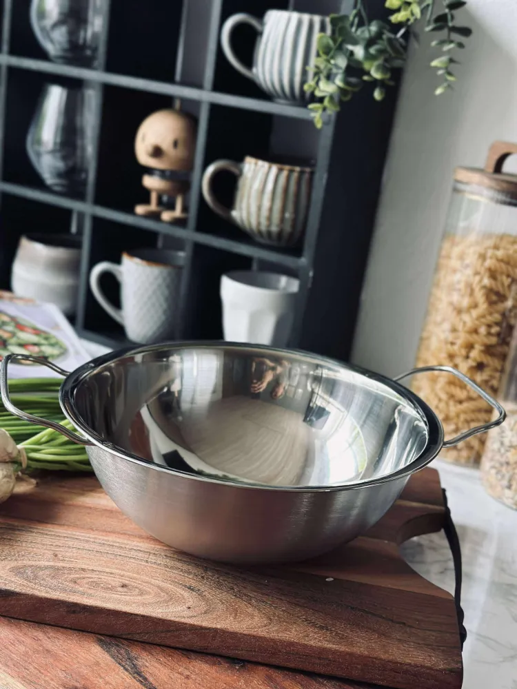 Skål Rustfrit Chromed - God til smeltning af chokolade