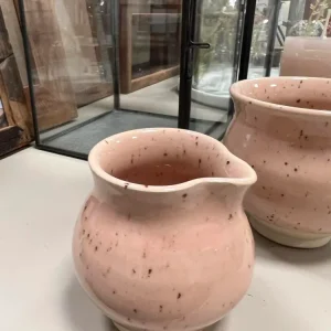 Flødekande i keramik - Rosa - 5 Quart