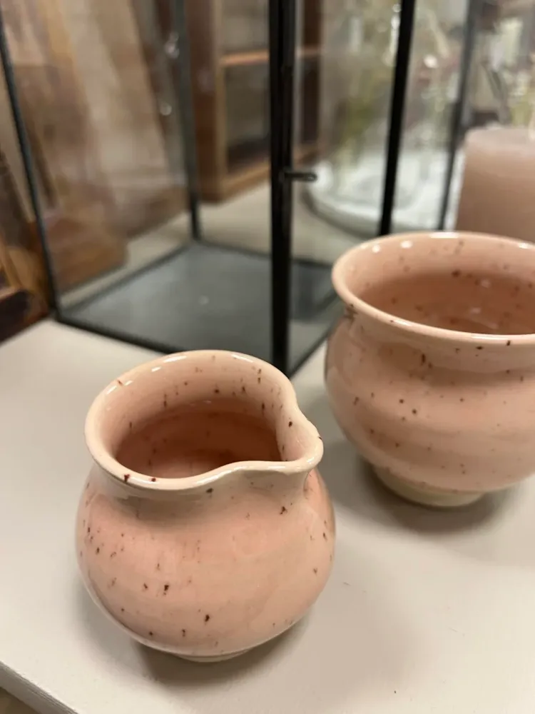 Flødekande i keramik - Rosa - 5 Quart
