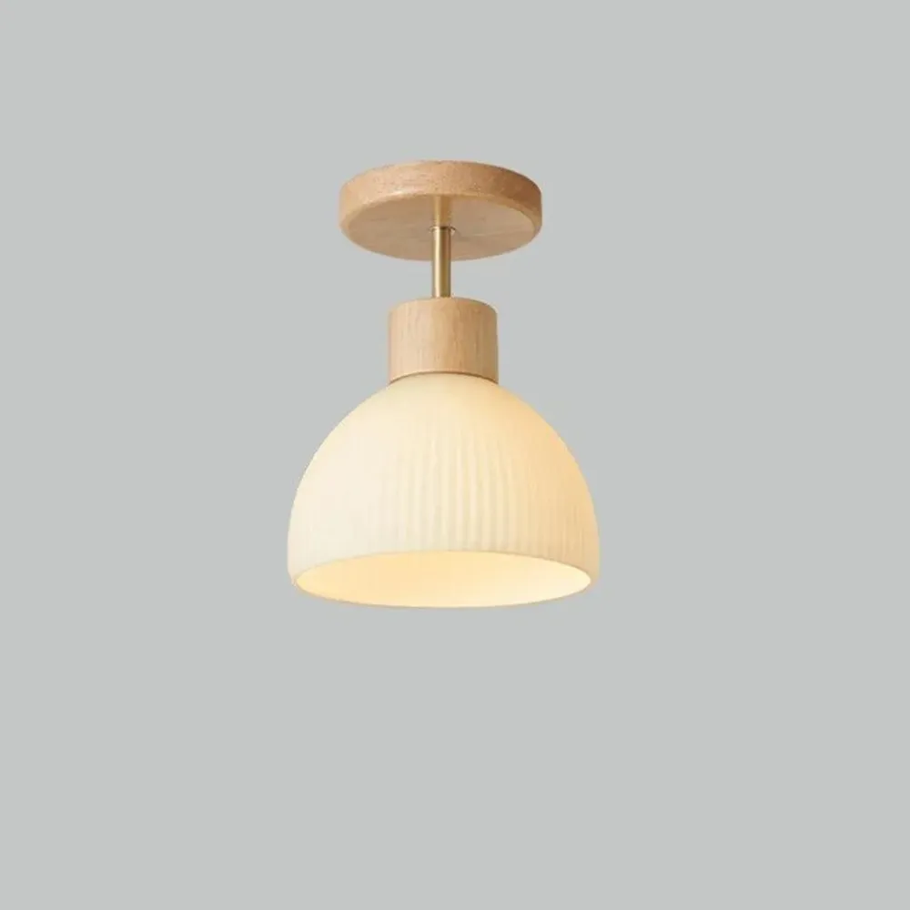 GlowVane - Moderne træ LED-loftslampe en hyggelig atmosfære