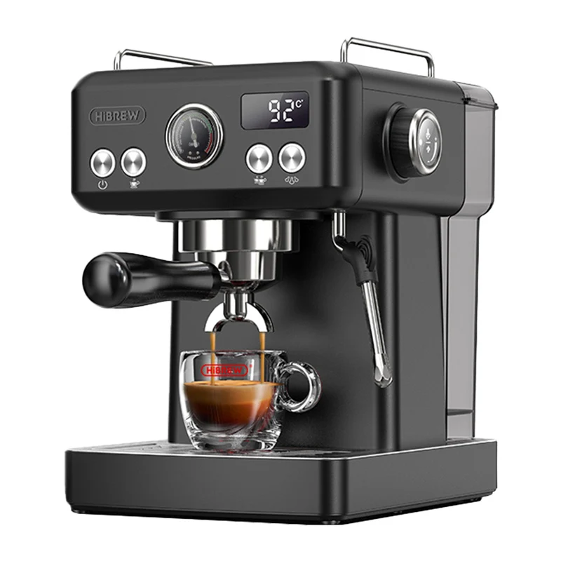 HiBREW H10A espressomaskine med temperaturregulering onyx