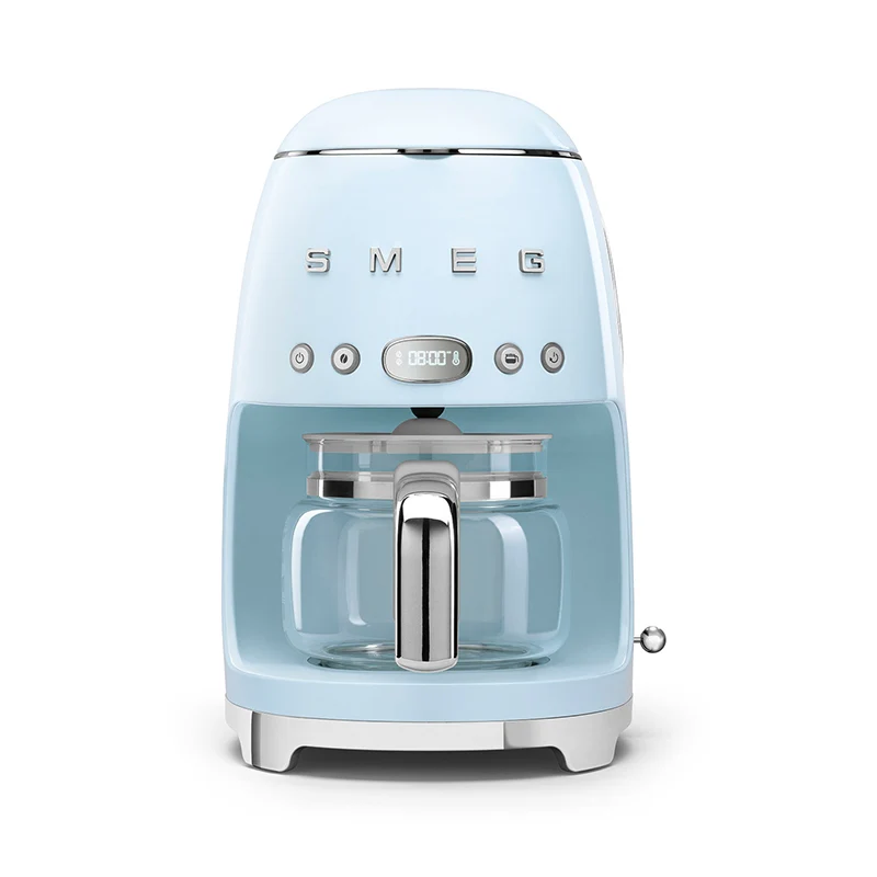 Smeg filterkaffemaskine med timer pastelblå