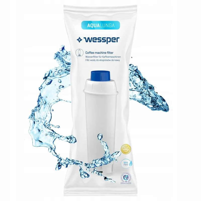 Wessper vandfilter til DeLonghi DLS SER espressomaskine, erstatningsfilter, 6 stk