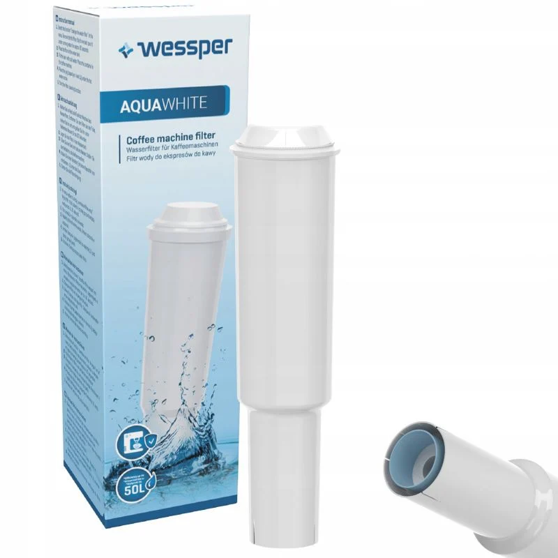 Wessper vandfilter til Jura Impressa espressomaskine, erstatning Jura White, kulbaseret, 1 stk.