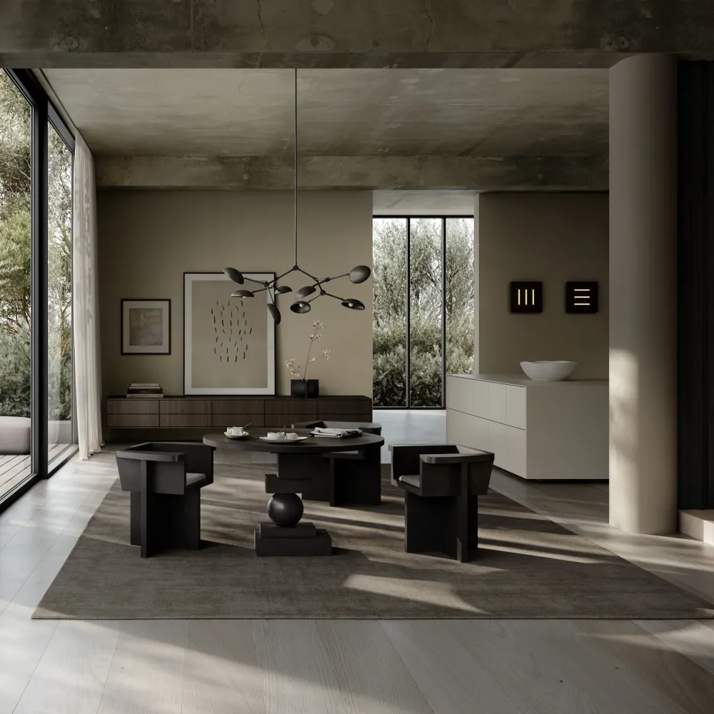 Brutus Dining Chair - Coffee