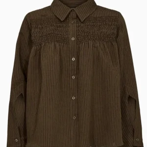 Pieszak PD-Cassandra New Pintuck Plush Shirt coffee (brun) 34