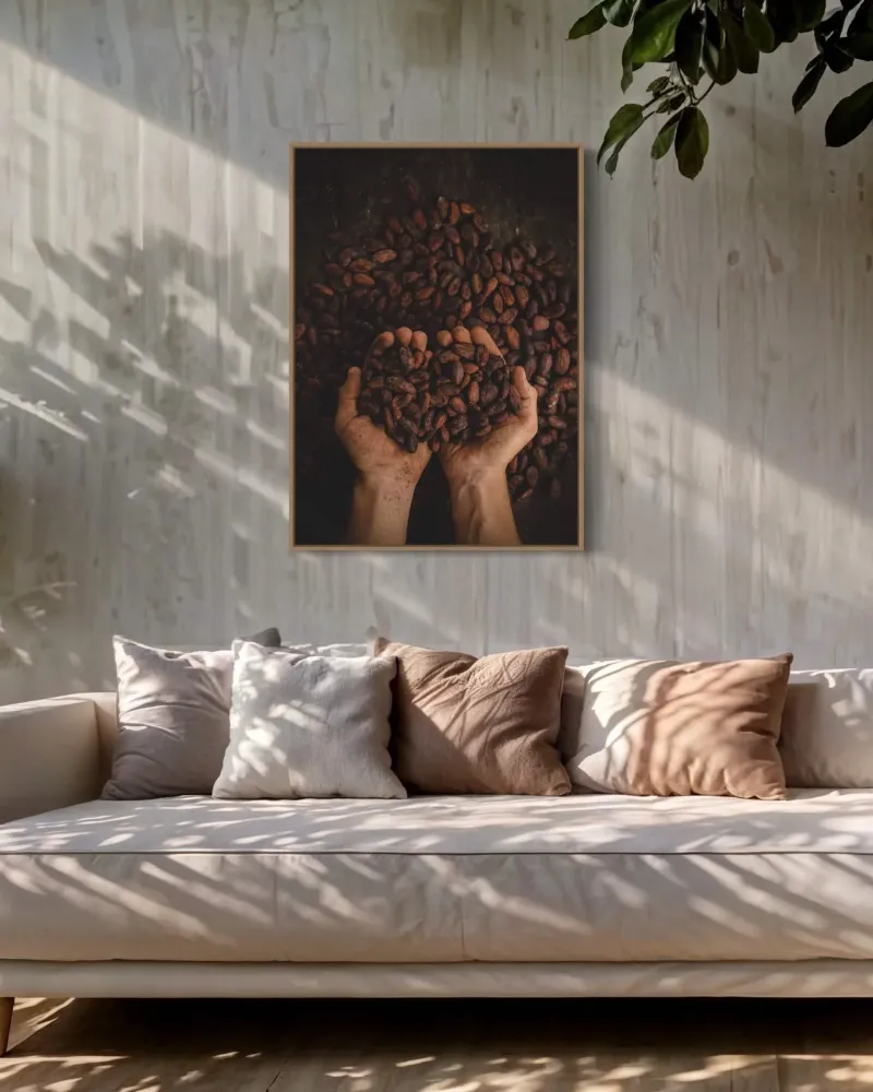 Ristede kaffebønner from Italian Design 13x18