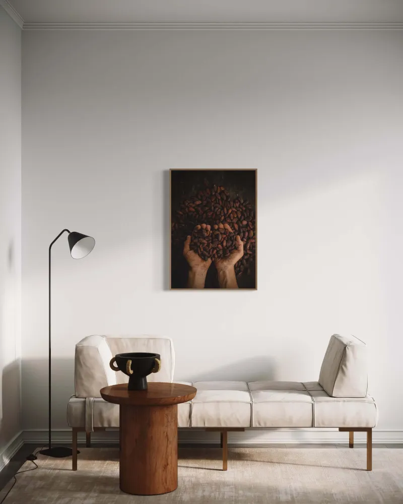 Ristede kaffebønner from Italian Design 13x18