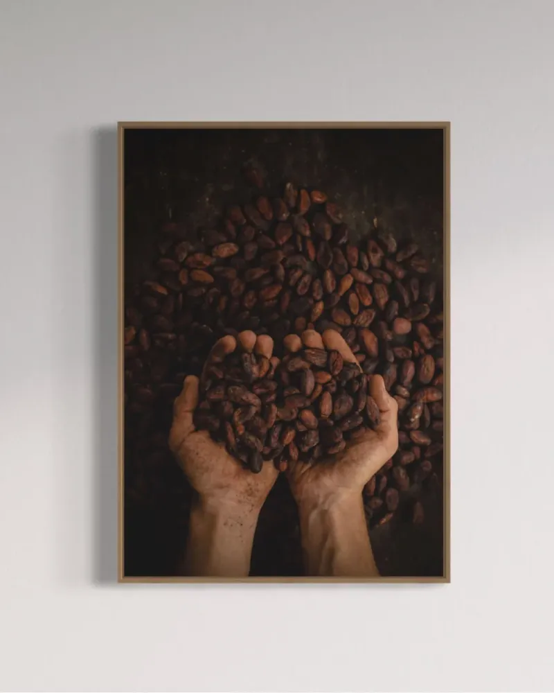 Ristede kaffebønner from Italian Design 13x18