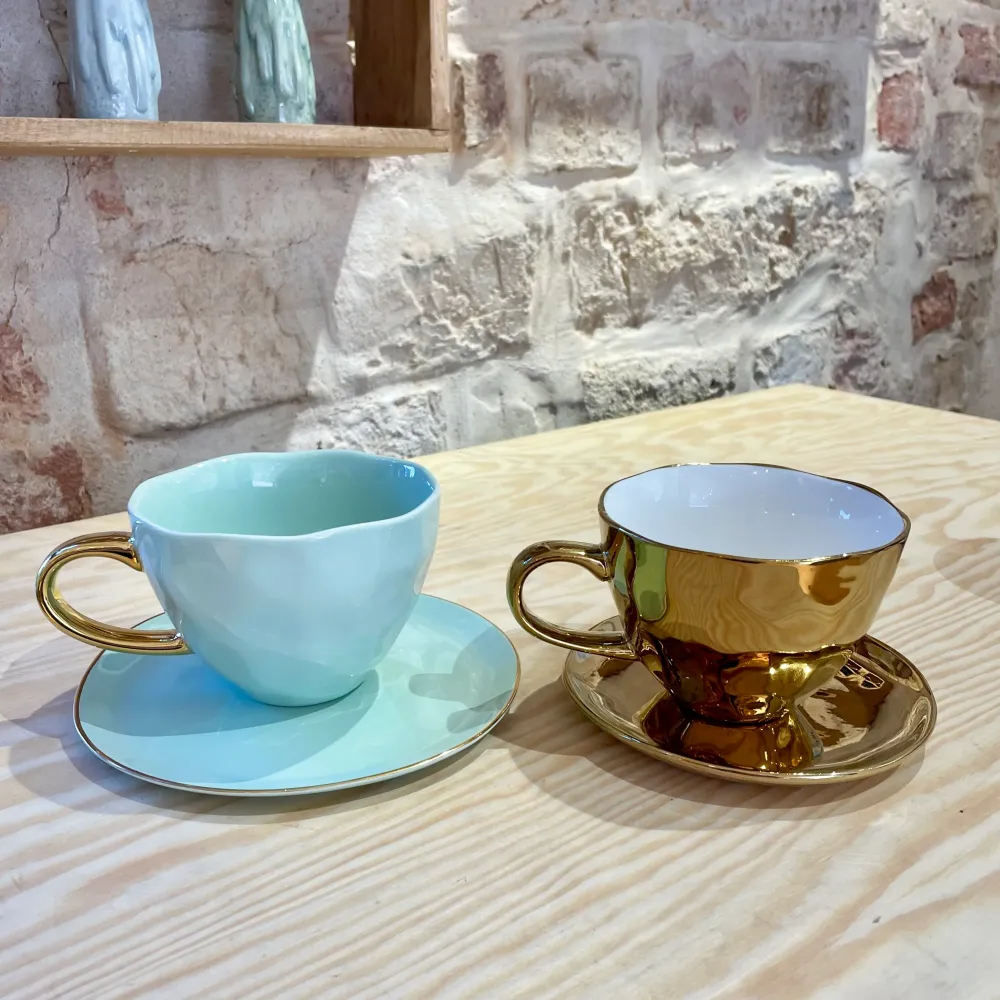 Fine Morning Cappuccino/Tea Kop - Celadon