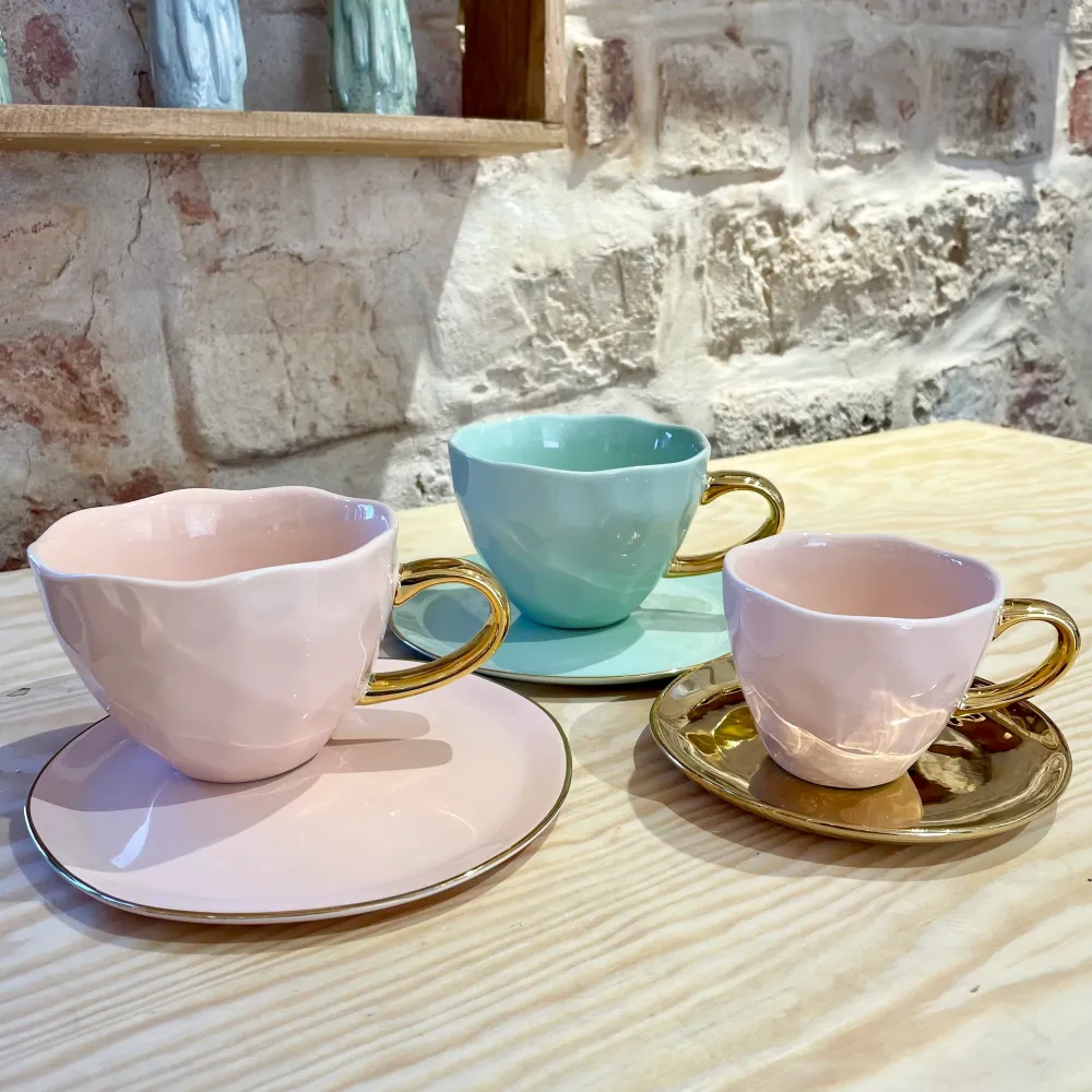 Fine Morning Cappuccino/Tea Kop - Celadon