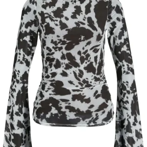 Jjxx - Jxminna Netstof Ls Top 12280223 - 4797062 - Black Coffee Cow Xs
