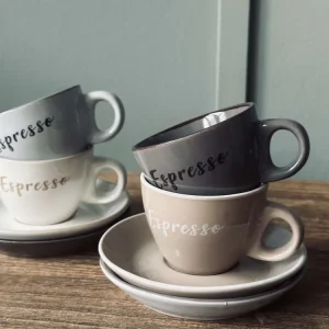 Kop m. underkop Espresso 100 ml. - 4 stk 2 Filters