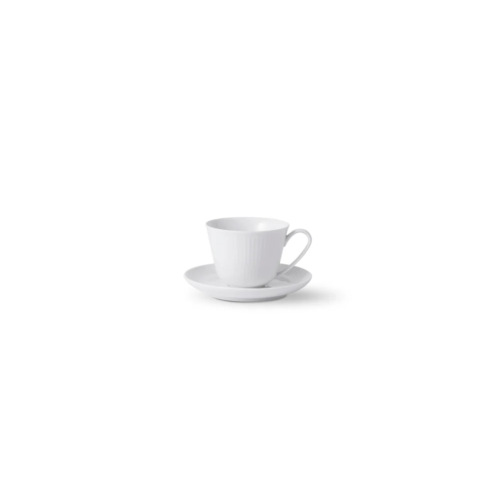 Royal Copenhagen Alabast Riflet kop og underkop 24 cl