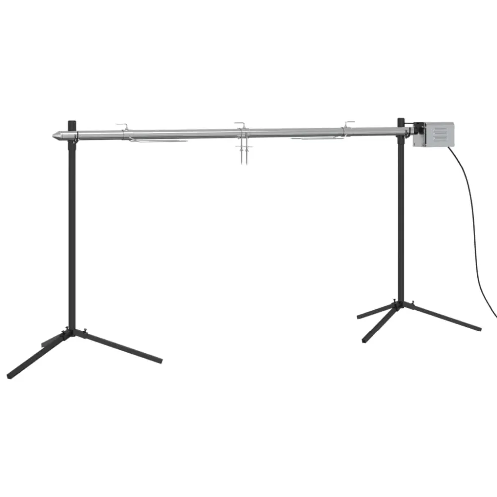 automatisk grill med motor 150x46,5x82,5 cm rustfrit alloy