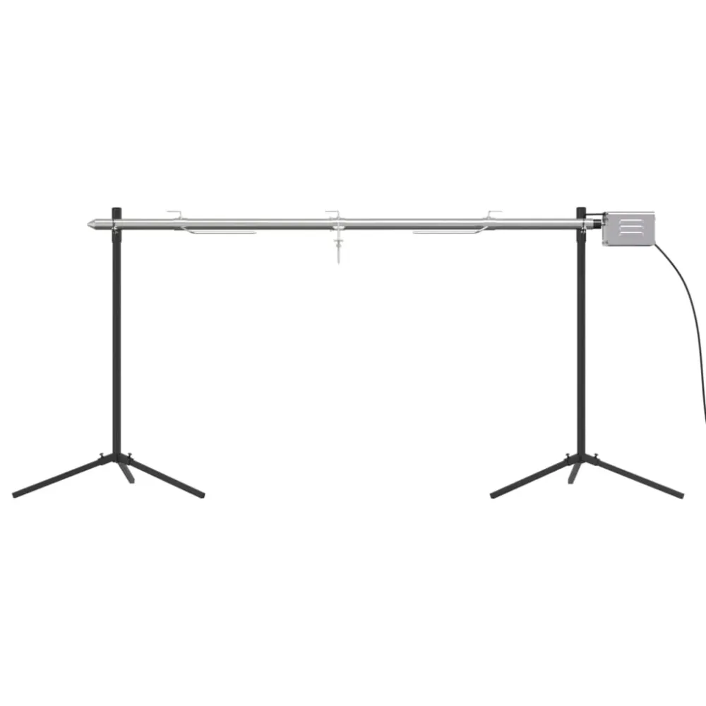automatisk grill med motor 150x46,5x82,5 cm rustfrit alloy