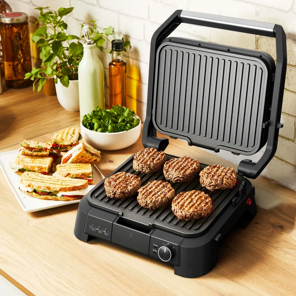 OBH Nordica - SuperGrill kontaktgrill 3-i-1 rustfrit hardened